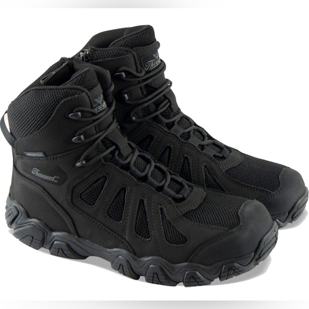 LIKE NEW- Thorogood Crosstrex- 6" BBP Waterproof, Side Zip Composite Safety Toe